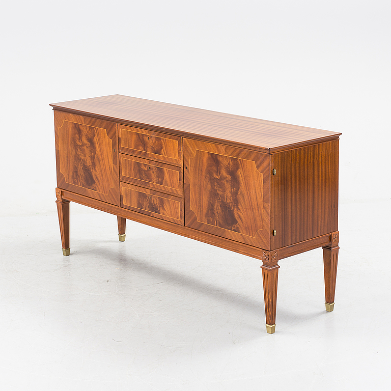 gustavian style veneered sideboard